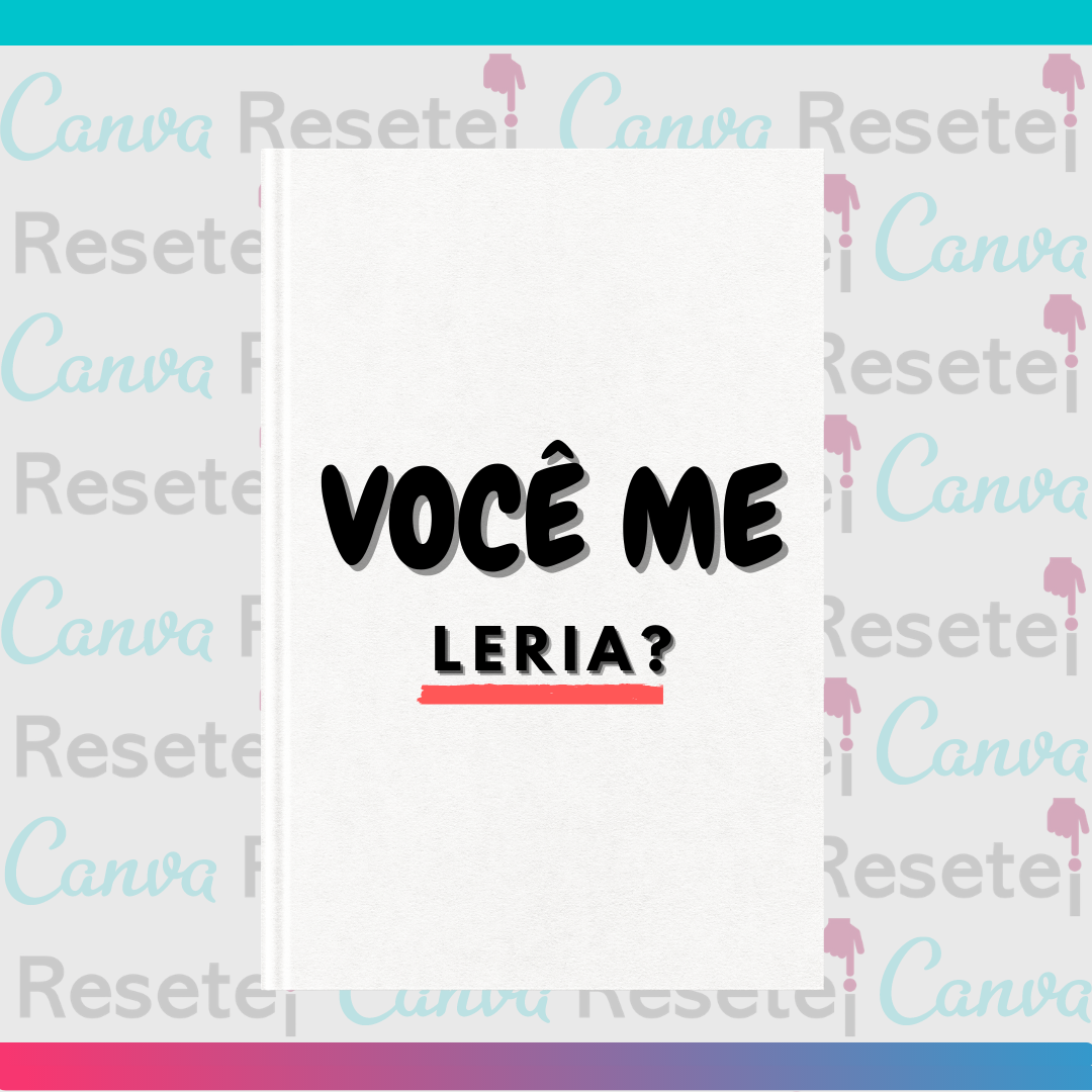 Capa de livro, você me leria?