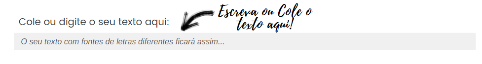 Instrução para utilizar o gerador de letras diferentes Resetei